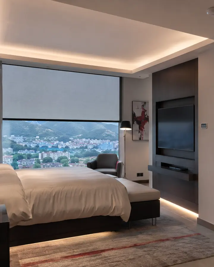 Climatización inteligente y gestión de energía en una habitación hotelera